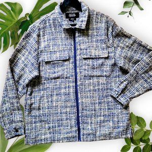 Native Youth Tweed Zip Jacket/Coat, sz XL